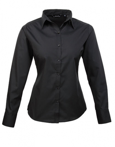 Women´s Poplin Long Sleeve Blouse - PW300 - Premier Workwear