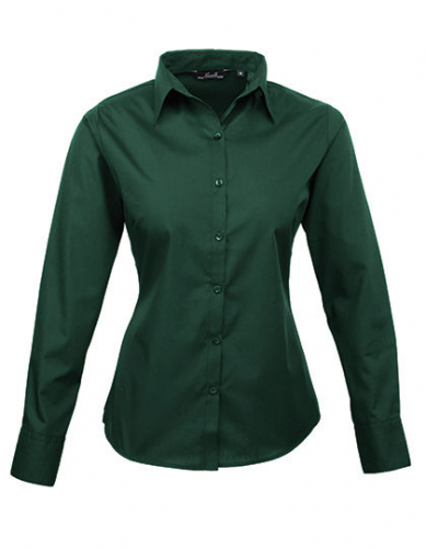 Women´s Poplin Long Sleeve Blouse - PW300 - Premier Workwear