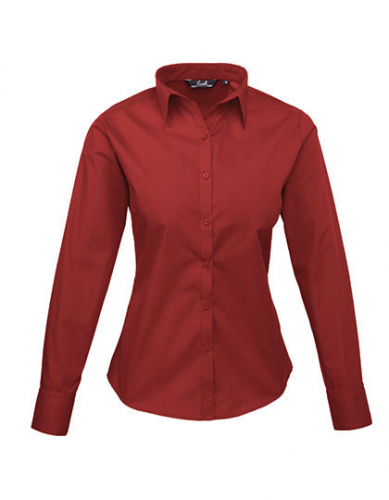 Women´s Poplin Long Sleeve Blouse - PW300 - Premier Workwear