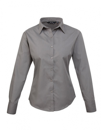 Women´s Poplin Long Sleeve Blouse - PW300 - Premier Workwear