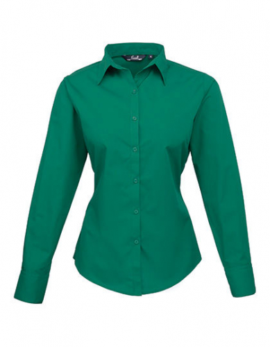 Women´s Poplin Long Sleeve Blouse - PW300 - Premier Workwear