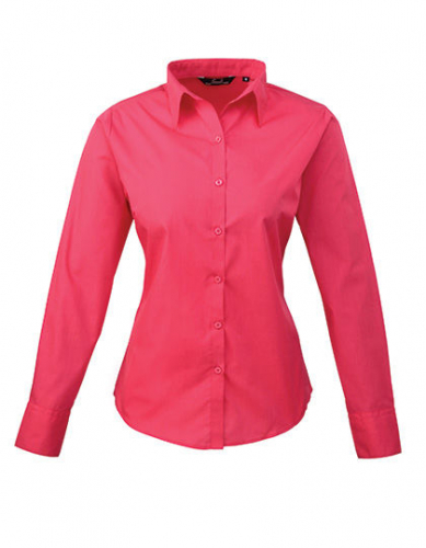 Women´s Poplin Long Sleeve Blouse - PW300 - Premier Workwear