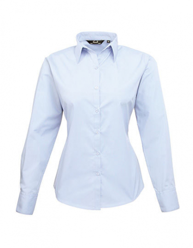 Women´s Poplin Long Sleeve Blouse - PW300 - Premier Workwear