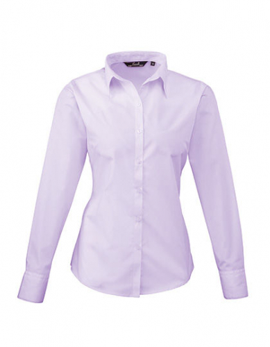 Women´s Poplin Long Sleeve Blouse - PW300 - Premier Workwear