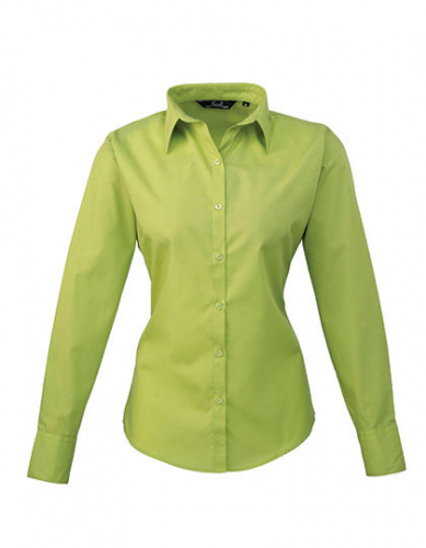 Women´s Poplin Long Sleeve Blouse - PW300 - Premier Workwear