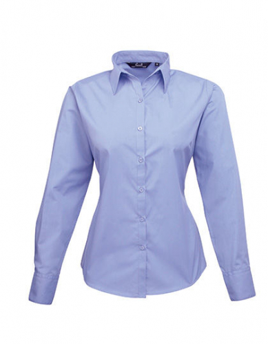 Women´s Poplin Long Sleeve Blouse - PW300 - Premier Workwear