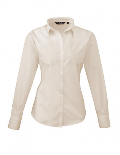 Women´s Poplin Long Sleeve Blouse - PW300 - Premier Workwear