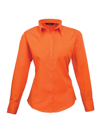 Women´s Poplin Long Sleeve Blouse - PW300 - Premier Workwear