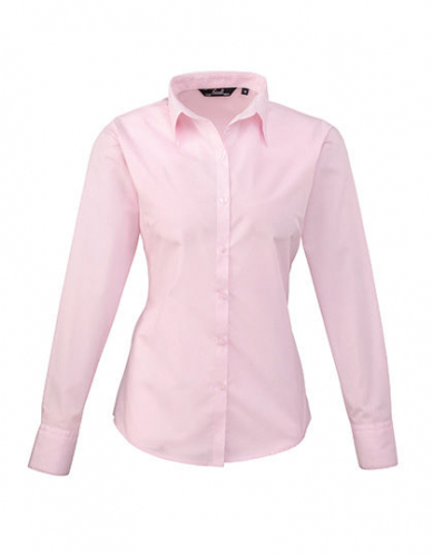 Women´s Poplin Long Sleeve Blouse - PW300 - Premier Workwear