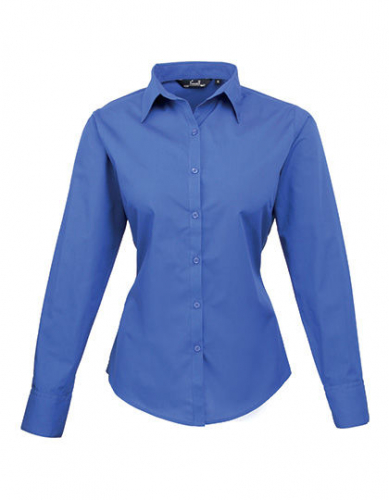 Women´s Poplin Long Sleeve Blouse - PW300 - Premier Workwear