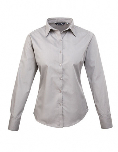 Women´s Poplin Long Sleeve Blouse - PW300 - Premier Workwear