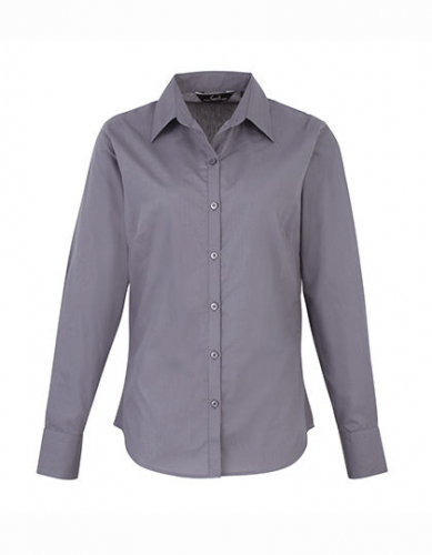 Women´s Poplin Long Sleeve Blouse - PW300 - Premier Workwear