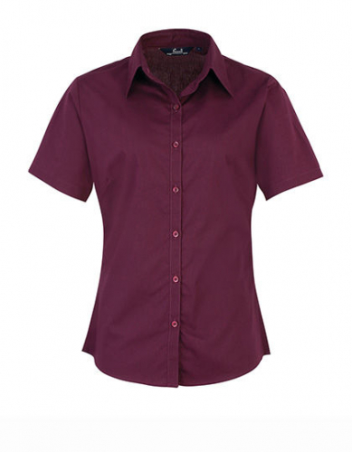 Women´s Poplin Short Sleeve Blouse - PW302 - Premier Workwear