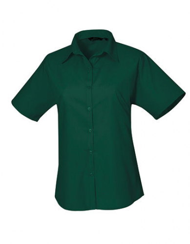 Women´s Poplin Short Sleeve Blouse - PW302 - Premier Workwear