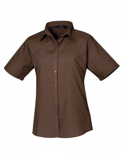 Women´s Poplin Short Sleeve Blouse - PW302 - Premier Workwear