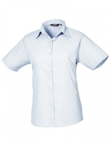 Women´s Poplin Short Sleeve Blouse - PW302 - Premier Workwear