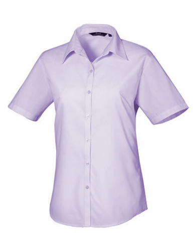 Women´s Poplin Short Sleeve Blouse - PW302 - Premier Workwear