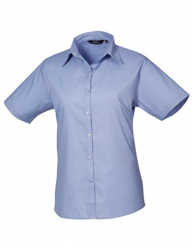 Women´s Poplin Short Sleeve Blouse - PW302 - Premier Workwear