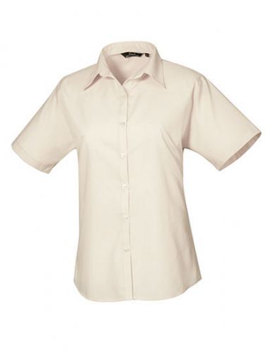 Women´s Poplin Short Sleeve Blouse - PW302 - Premier Workwear