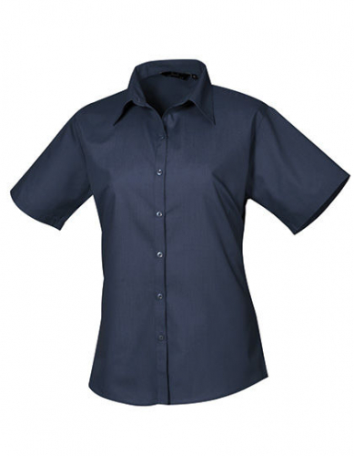 Women´s Poplin Short Sleeve Blouse - PW302 - Premier Workwear