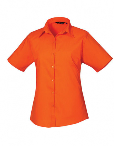 Women´s Poplin Short Sleeve Blouse - PW302 - Premier Workwear