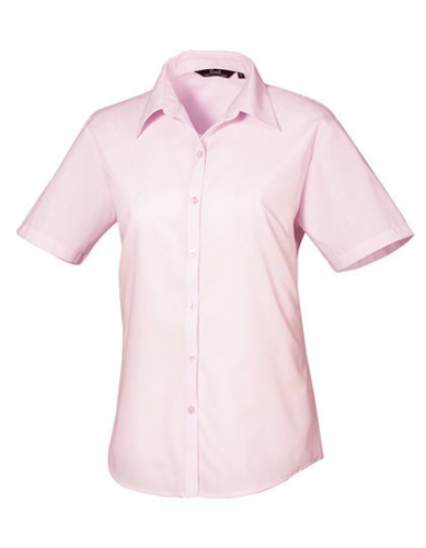 Women´s Poplin Short Sleeve Blouse - PW302 - Premier Workwear