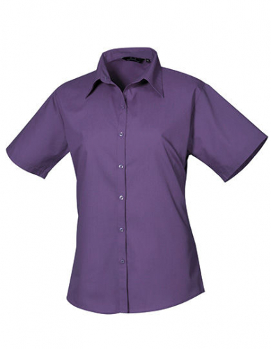 Women´s Poplin Short Sleeve Blouse - PW302 - Premier Workwear