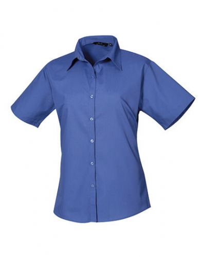 Women´s Poplin Short Sleeve Blouse - PW302 - Premier Workwear