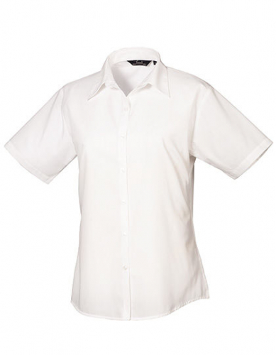 Women´s Poplin Short Sleeve Blouse - PW302 - Premier Workwear