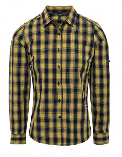 Women´s Mulligan Check Cotton Long Sleeve Shirt - PW350 - Premier Workwear