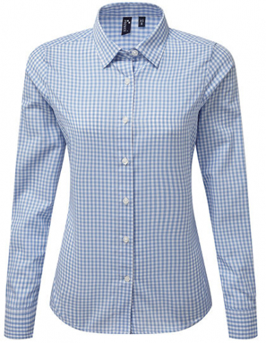 Women´s Maxton Check Long Sleeve Shirt - PW352 - Premier Workwear