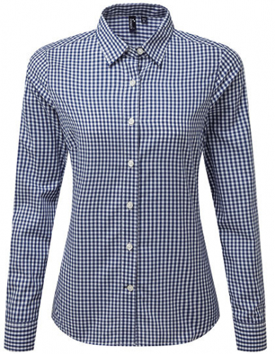 Women´s Maxton Check Long Sleeve Shirt - PW352 - Premier Workwear