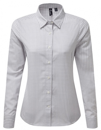 Women´s Maxton Check Long Sleeve Shirt - PW352 - Premier Workwear