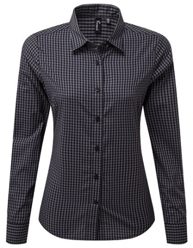 Women´s Maxton Check Long Sleeve Shirt - PW352 - Premier Workwear