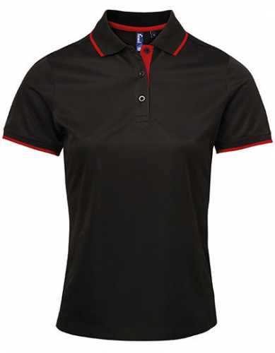 Women´s Contrast Coolchecker® Polo - PW619 - Premier Workwear