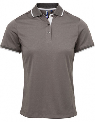 Women´s Contrast Coolchecker® Polo - PW619 - Premier Workwear