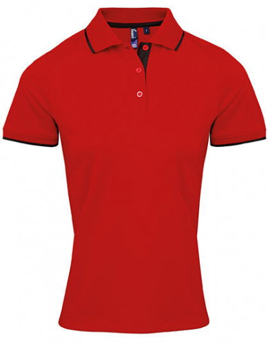 Women´s Contrast Coolchecker® Polo - PW619 - Premier Workwear