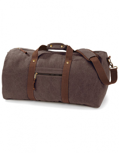 Vintage Canvas Holdall - QD613 - Quadra