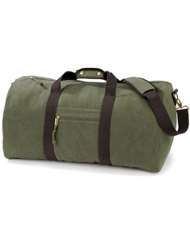 Vintage Canvas Holdall - QD613 - Quadra