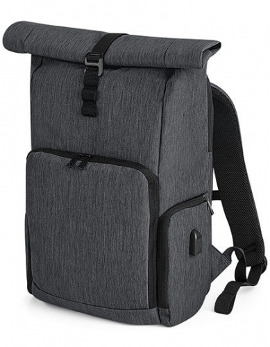 Q-Tech Charge Roll-Top Backpack - QD995 - Quadra
