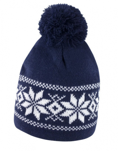 Fair Isle Knitted Hat - RC151 - Result Winter Essentials
