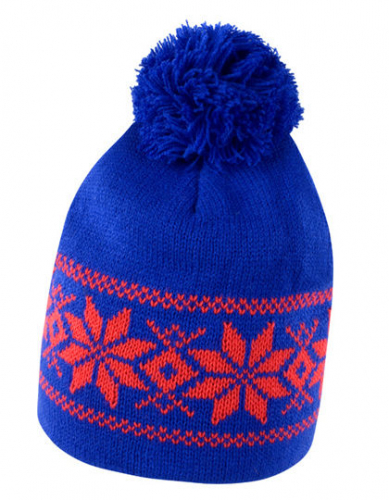 Fair Isle Knitted Hat - RC151 - Result Winter Essentials