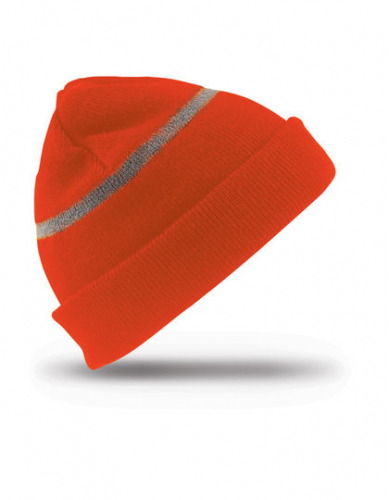 Junior Thinsulate™ Woolly Ski Hat With Reflective Band - RC33J - Result Winter Essentials
