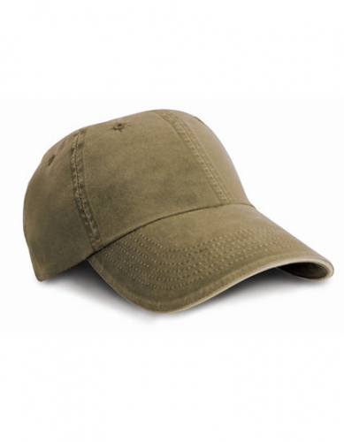 Washed Fine Line Cotton Cap With Sandwich Peak - RH54 - Result Headwear