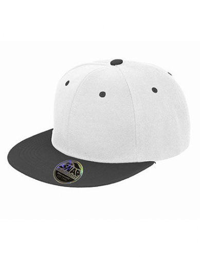 Bronx Original Flat Peak Snapback Dual Colour Cap - RH82 - Result Headwear