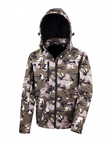 Camo TX Performance Hooded Softshell Jacket - RT235 - Result