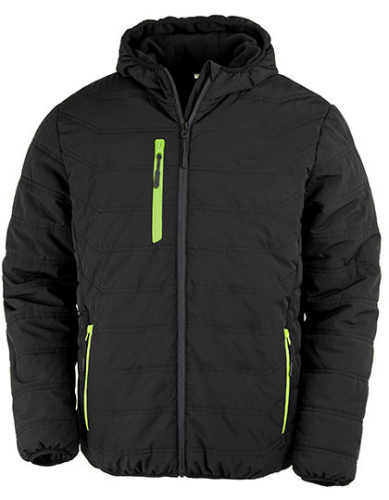 Recycled Black Compass Padded Winter Jacket - RT240 - Result Genuine Recycled