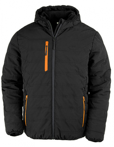 Recycled Black Compass Padded Winter Jacket - RT240 - Result Genuine Recycled