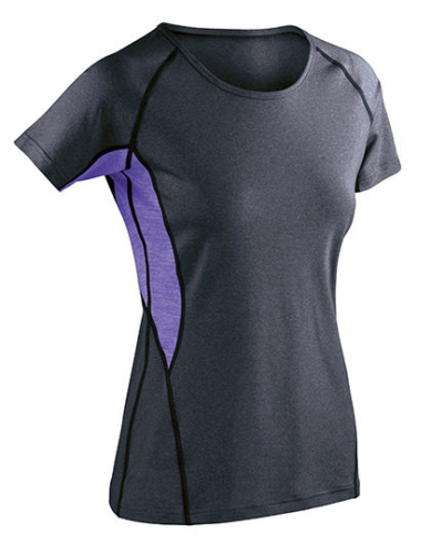 Women´s Fitness Tech Panel Marl T-Shirt - RT270F - SPIRO