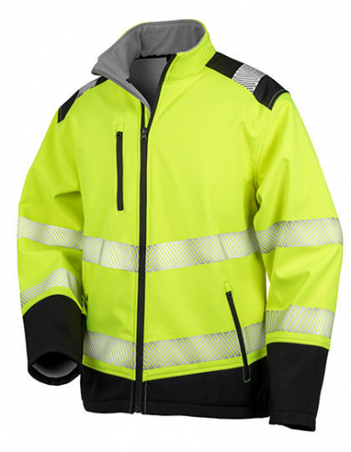 Printable Ripstop Safety Softshell Jacket - RT476 - Result Safe-Guard